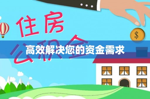 新乐高效解决您的资金需求