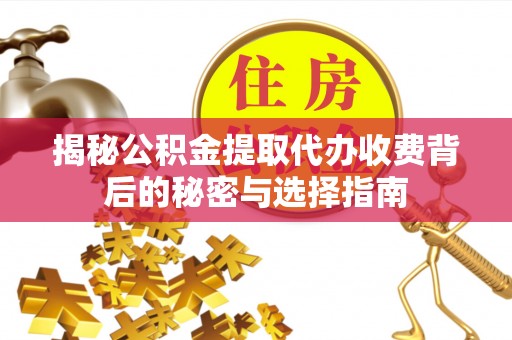新乐揭秘公积金提取代办收费背后的秘密与选择指南