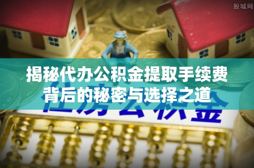 新乐揭秘代办公积金提取手续费背后的秘密与选择之道